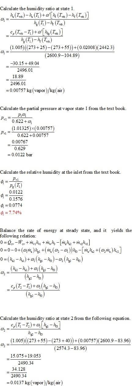 12.48 Moist air enters a device operating at steady state at 1 atm with a dry-bulb-example-2