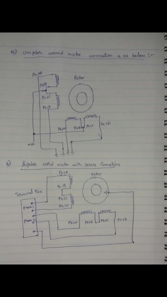 g 4. Consider a stepper motor with two phases. Phase 1 is wound with two identical-example-1