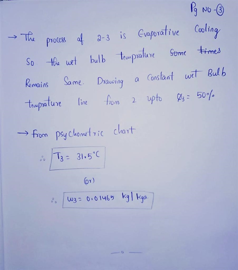 Moist air at 24°C, 1 atm, and 50% relative humidity enters an evaporative cooling-example-3