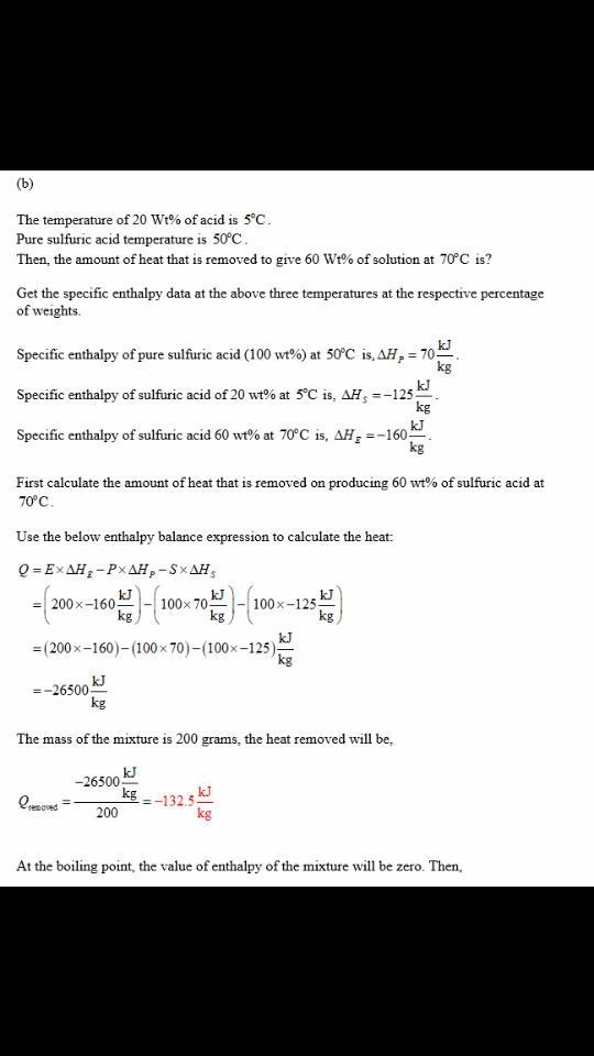 A 20 wt % solution of sulfuric acid in water is to be enriched to a 60 wt % sulfuric-example-2