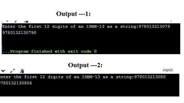 NEEDS TO BE IN PYTHON:ISBN-13 is a new standard for indentifying books. It uses 13 digits-example-1