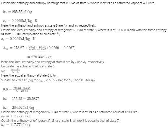 Consider a two-stage cascade refrigeration system operating between the pressure limits-example-2