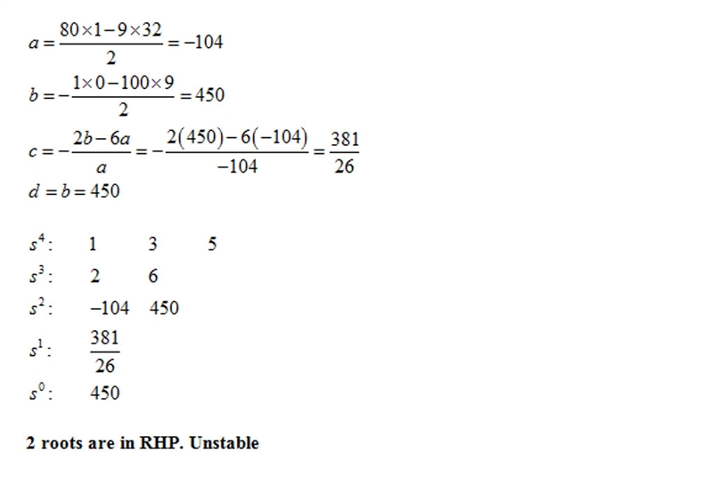 Use Routh’s stability criterion to determine the stability and how many roots are-example-4