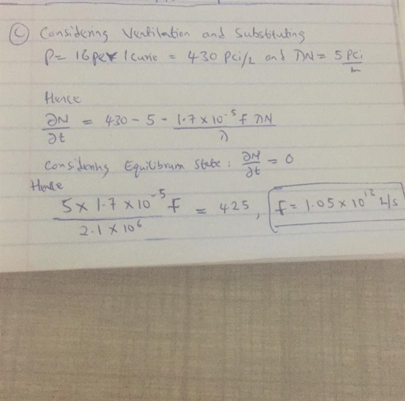 Problem 3. Consider an enclosed area inside a uranium mine with dimensions of 5 × 4× 3 m-example-2