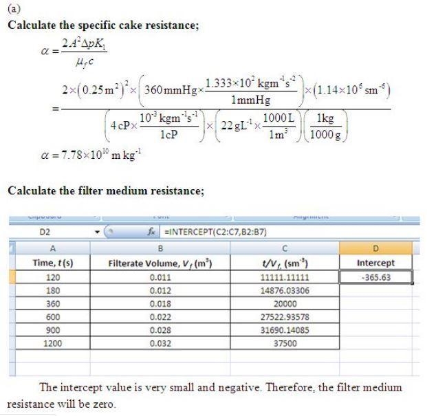 A suspension of Bacillus subtilis cells is filtered under constant pressure for recovery-example-2