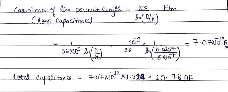 Determine the values of the lumped parasitic capacitor and inductor in a 5 ft long-example-1