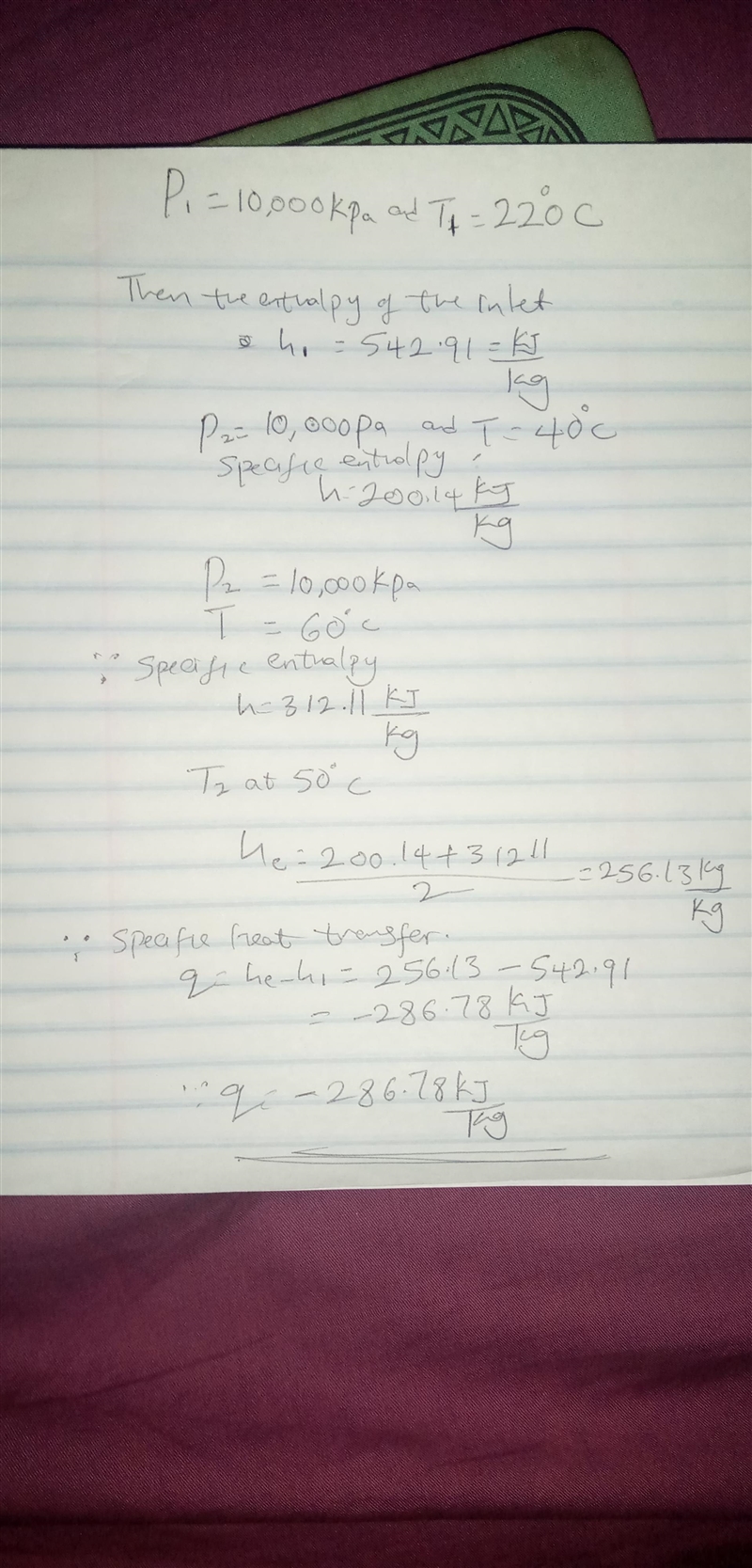 Carbon dioxide used as a natural refrigerant flows through a cooler at 10 MPa, which-example-2