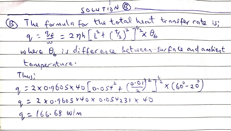 A hot plate with a temperature of 60 C, 50 triangular profile needle wings of length-example-2