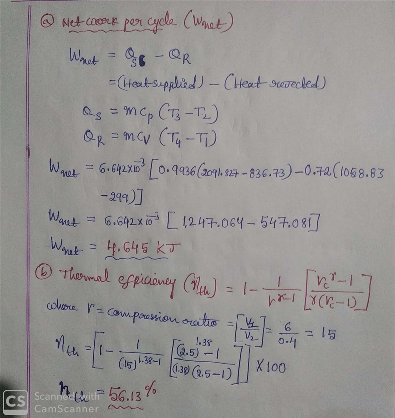 A specific internal combustion engine has a displacement volume VD of 5.6 liters. The-example-4