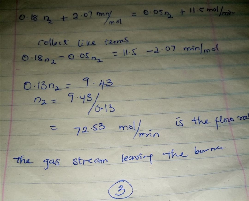 A gas stream contains 18.0 mole% hexane and the remainder nitrogen. The stream flows-example-1