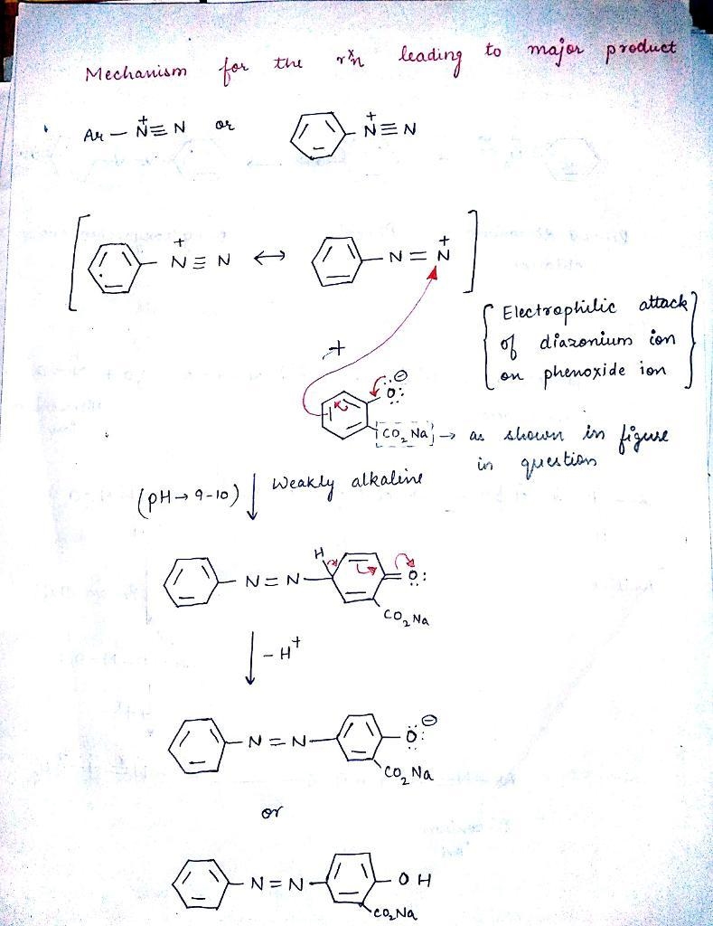 Now write a mechanism for the first step of the reaction leading to the major product-example-3