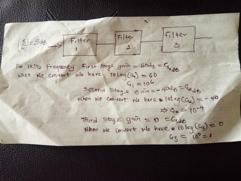 For a three-stage cascaded filter (where the output impedance of each stage is negligible-example-2