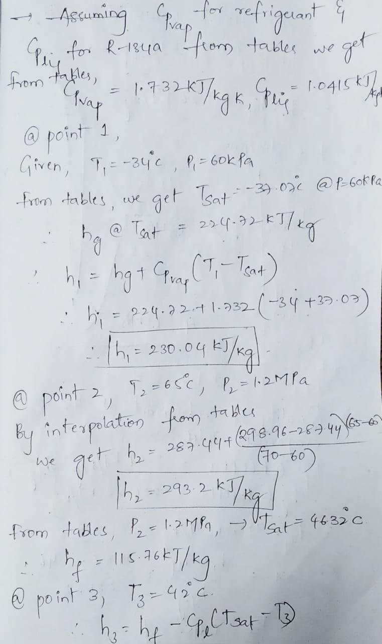 A commercial refrigerator with refrigerant -134a as the working fluid is used to keep-example-1