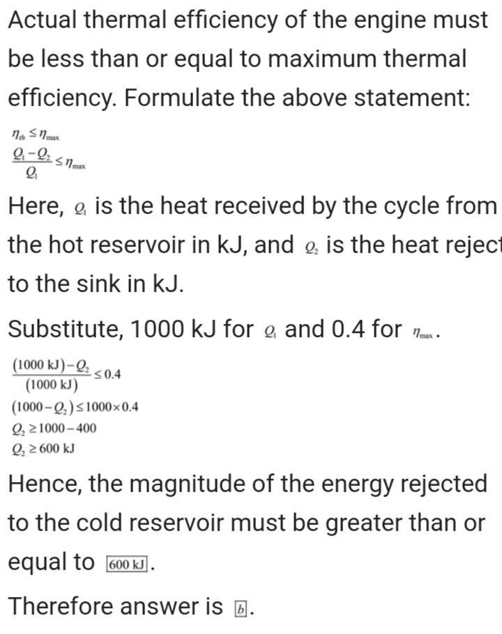 5.16 A power cycle operating between hot and cold reservoirs at 500 K and 300 K, respectively-example-2