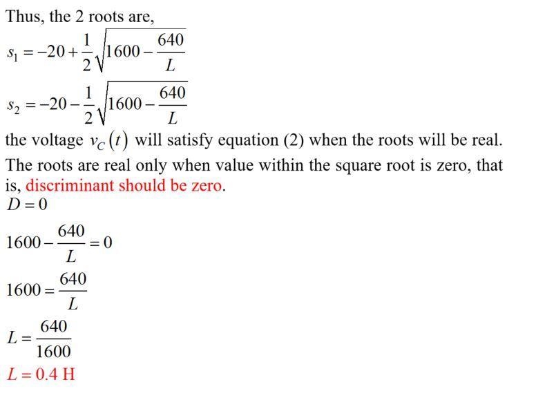 1. write down the differential equation that vC(t) satisfies, keeping the L as an-example-4