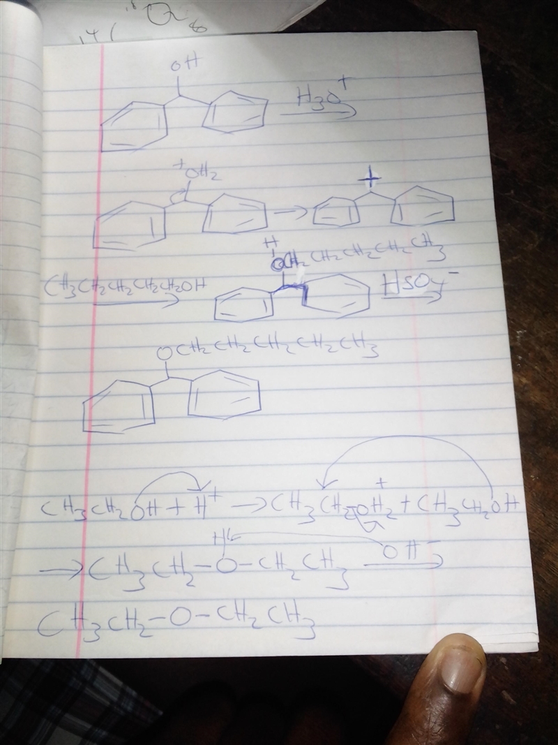 Propyl Benzhydryl Ether (continued on next page): (1) What volume of 1-pentanol is-example-1