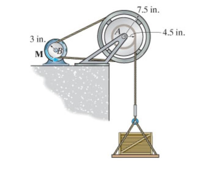 The wheel and the attached reel have a combined weight of 50lb and a radius of gyration-example-1