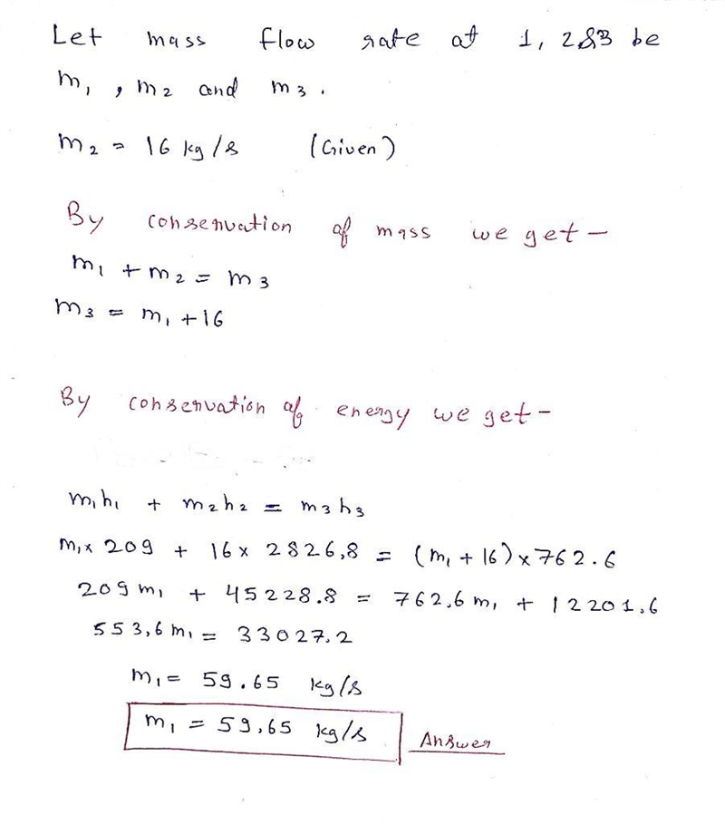 n open feedwater heater operates at steady state with liquid water entering inlet-example-2