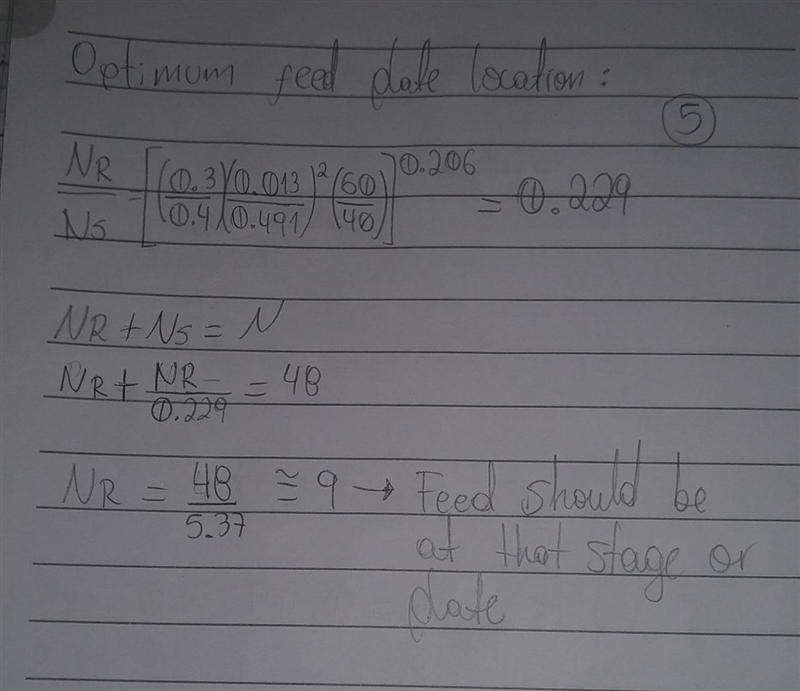 A distillation column with a partial reboiler and a total condenser is being used-example-5