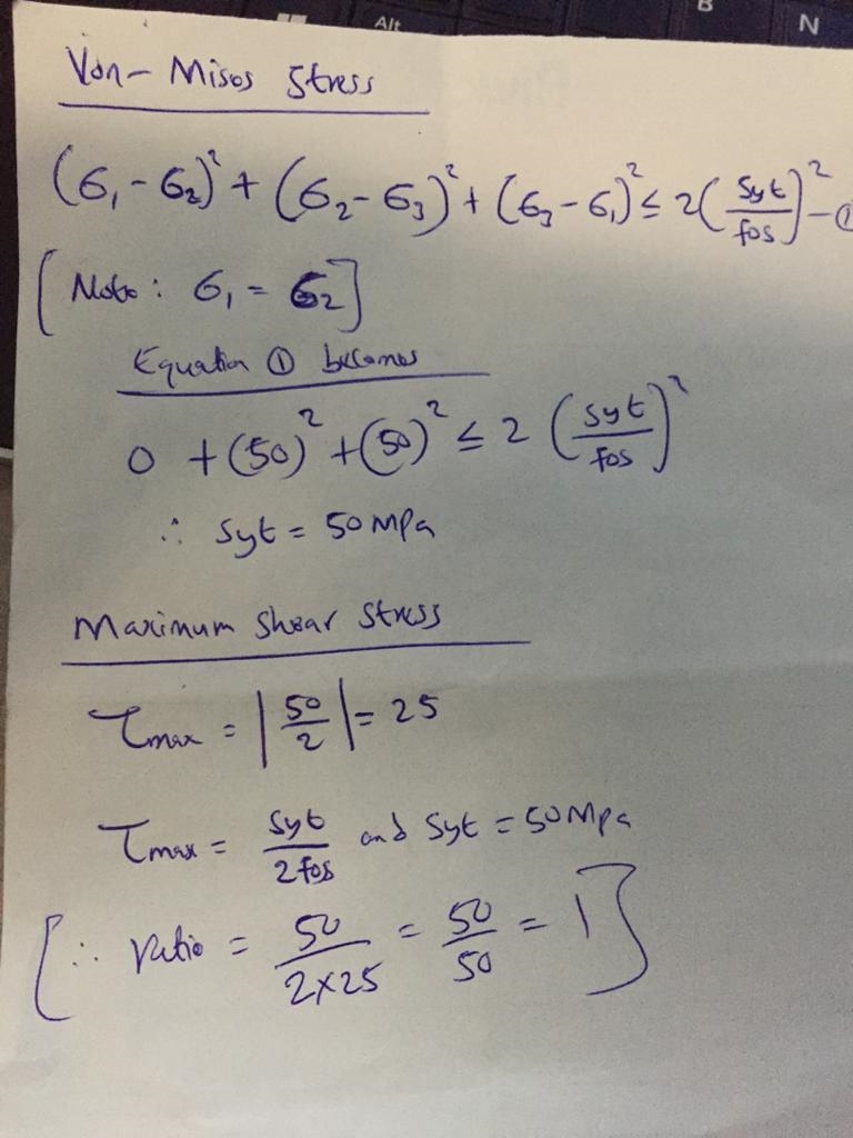 A thin-walled sphere of 2m mean diameter with a wall thickness of100mm is subjected-example-1