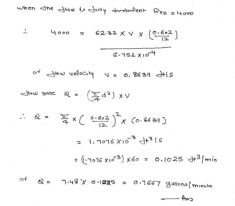 You will be observing laminar-turbulent transition for room temperature (about 20°C-example-2