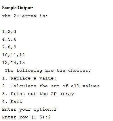 For the first option your program should then ask the user for which row and column-example-2