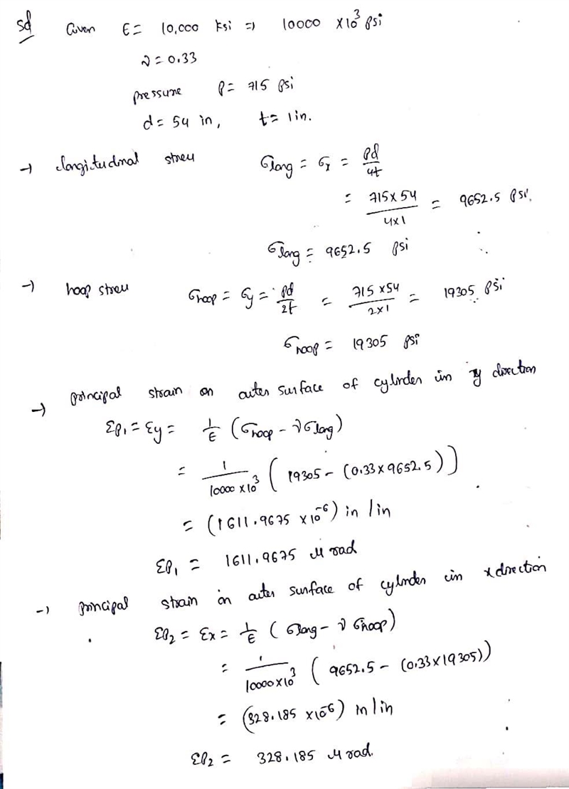 A strain gage is mounted at an angle of 30° with respect to the longitudinal axis-example-1