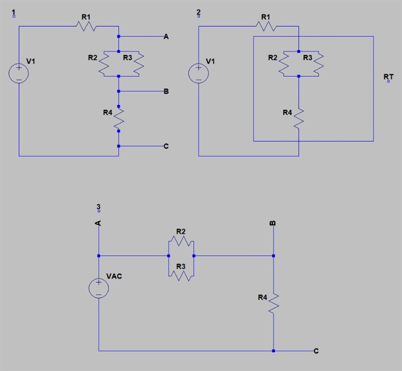 4. Use voltage divider concepts to find the voltages indicated in the following circuits-example-1