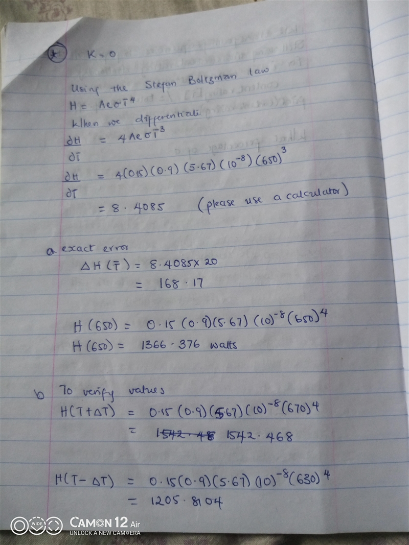 The Stefan-Boltzmann law can be employed to estimate the rate of radiation of energy-example-2