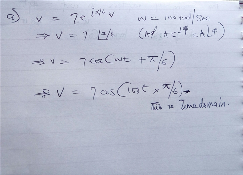 Given the following phasors and the information related to the frequency of that phasor-example-1