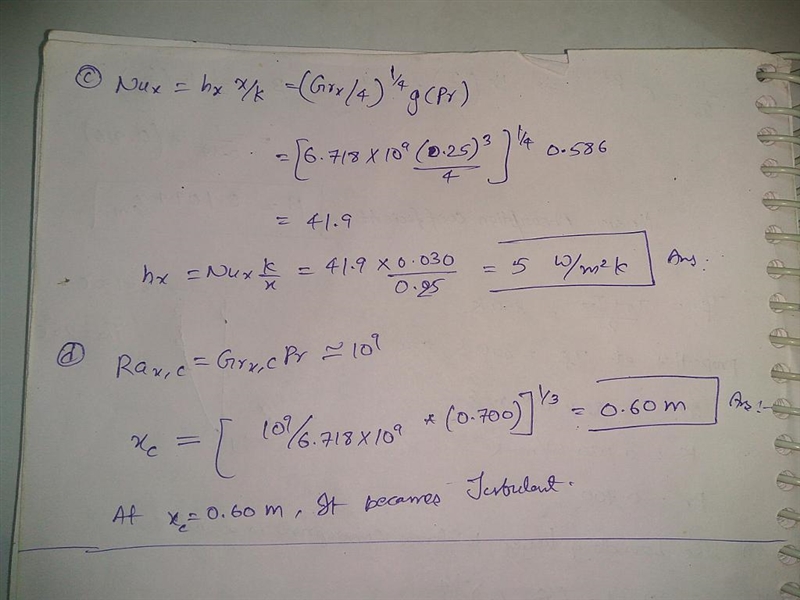 Consider a large vertical plate with a uniform surface temperature of 100°C suspended-example-2