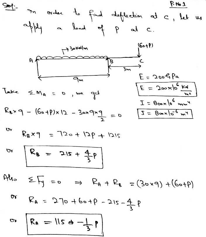 Determine the deflection at the center of the beam. Express your answer in terms of-example-3