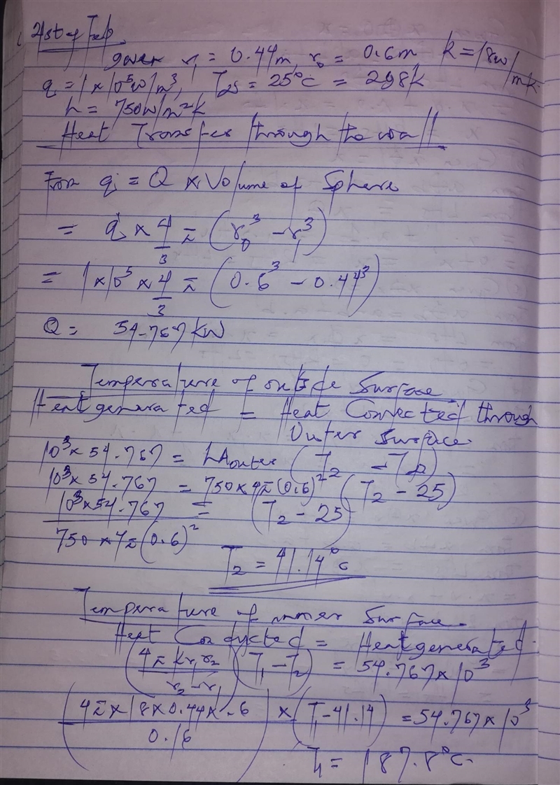 A spherical container of inner radius of 0.44 m and outer radius of 0.6 m with a thermal-example-1