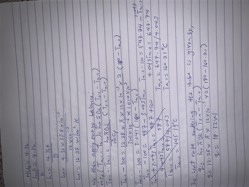 Air at p=1 atm enters a long tube of length 2.5 m and diameter of 12 mm at an inlet-example-1