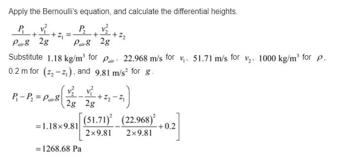 Air at 105 kPa and 37° C flows upward through a6-cm-diameter inclined duct at a rate-example-4