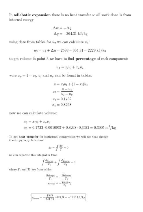 A quantity of water within a piston-cylinder assembly executes a Carnot power cycle-example-2