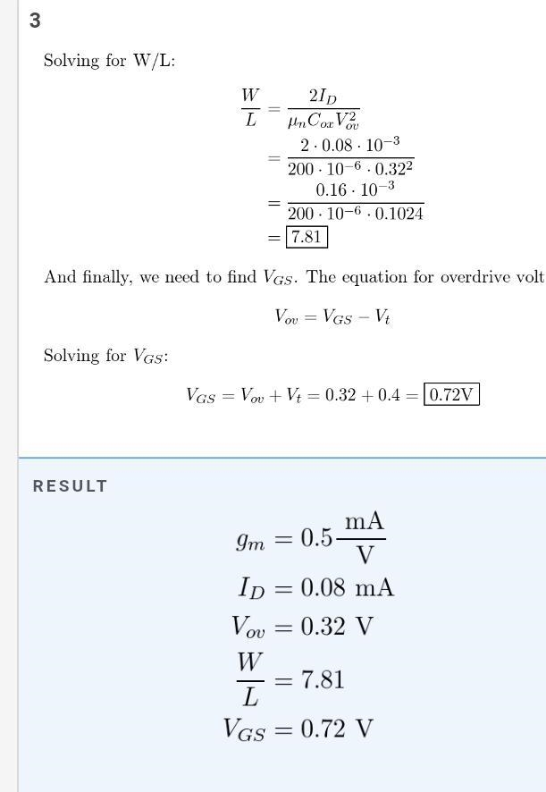 An NMOS amplifier is to be designed to provide a 0.20-V peak output signal across-example-3