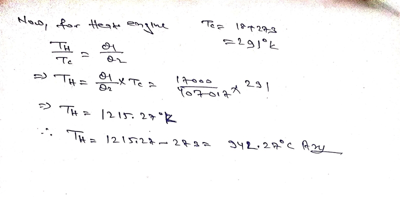 A heat engine operates between 2 reservoirs at TH and 18oC. The heat engine receives-example-2