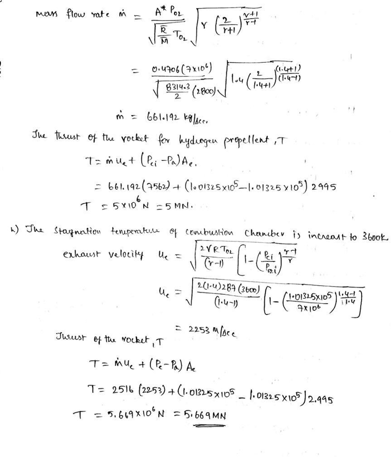 A rocket is to be designed to produce 5 MN of thrust at sea level. The pressure in-example-4