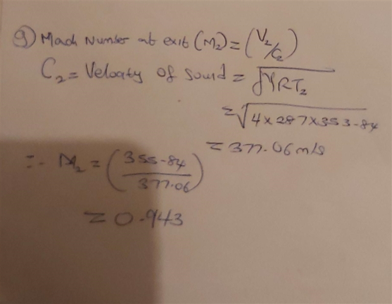 Problem #1: A centrifugal compressor has a mass flow rate of 1.6 kg/s while rotating-example-2