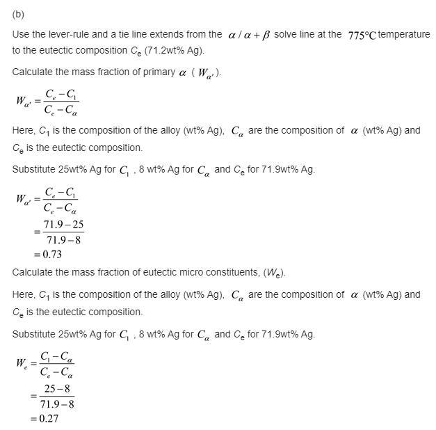 For a copper-silver alloy of composition 25 wt% Ag-75 wt% Cu and at 775°C (1425°F-example-2