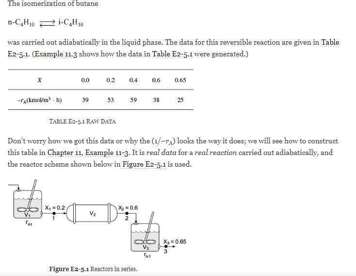 (1) What would be the reactor volumes if the two intermediate conversions were changed-example-1