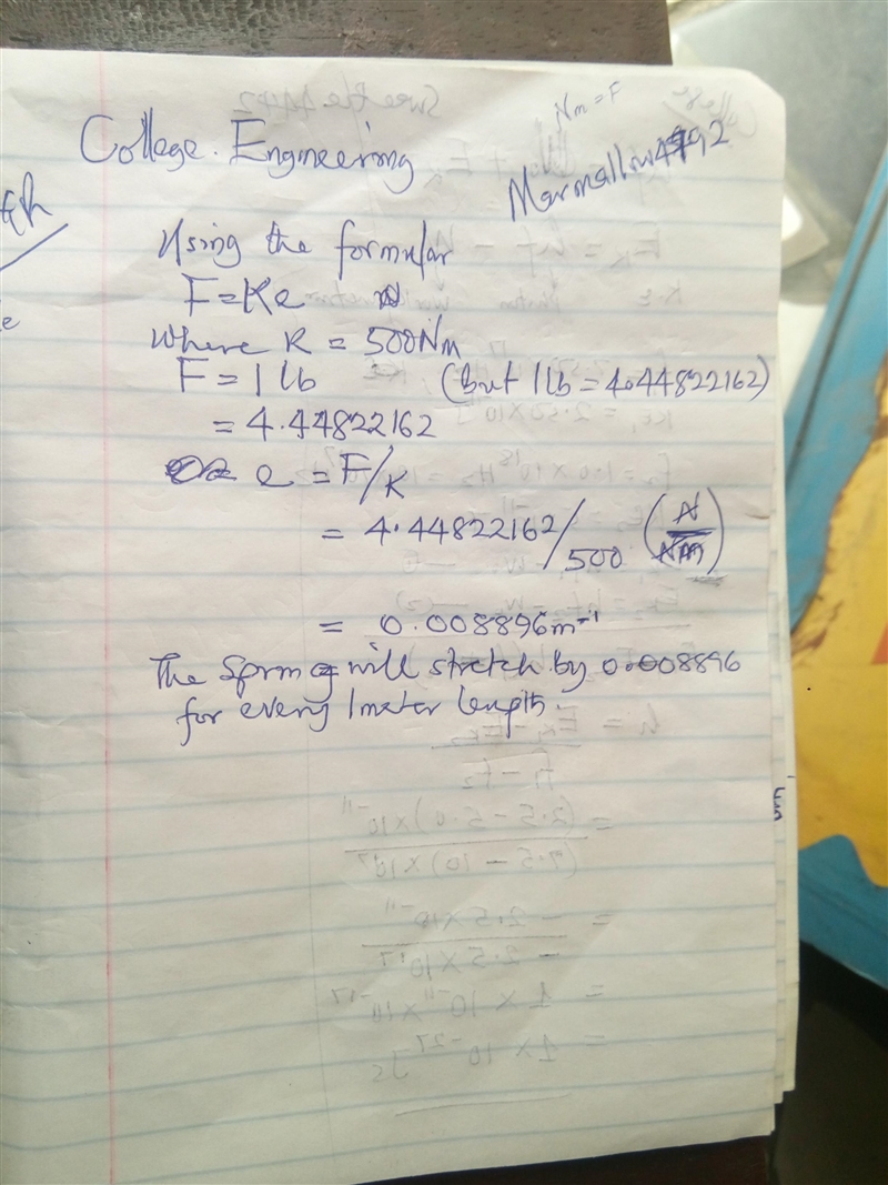 Physical chemists tell us that a typical chemical bond has a force constant in the-example-1