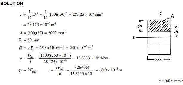 Three full-size 50 × 100-mm boards are nailed together to form a beam that is subjected-example-1