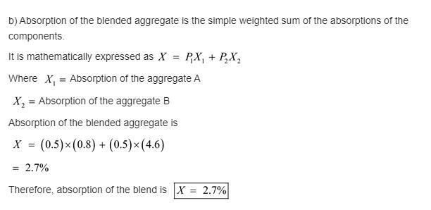 Laboratory specific gravity and absorption tests are run on two coarse aggregate sizes-example-3