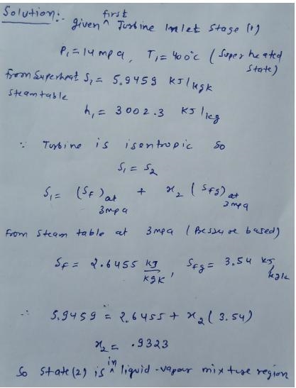 Let us return to the ideal Rankine cycle in problem 9.1. We will now investigate the-example-1