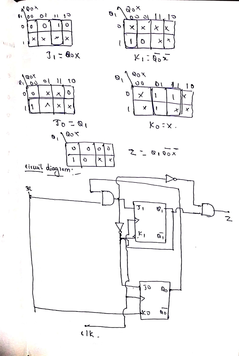 Design a sequential circuit DETECTOR that has one input X and one input Y. The DETECTOR-example-4