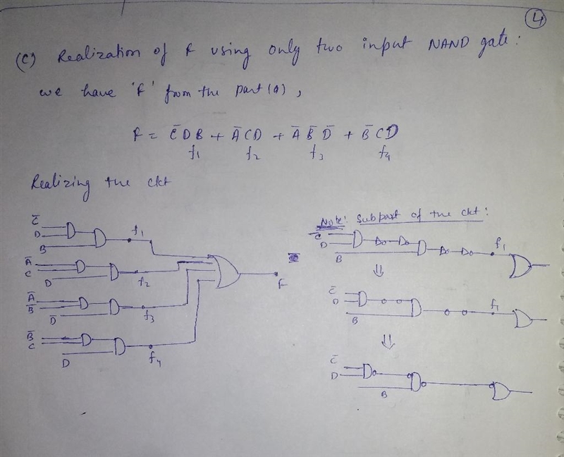 Design a logic circuit that has a 4-bit binary number as an input and one output. The-example-4