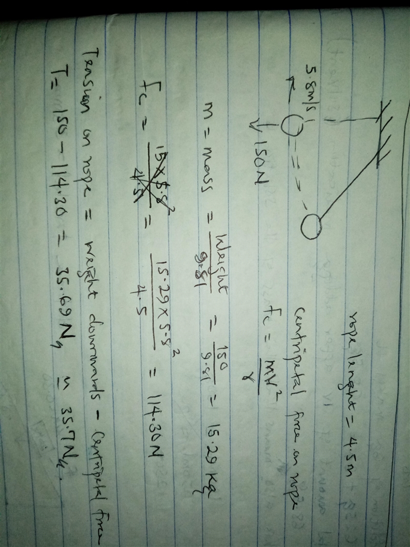 heavy ball with a weight of 150 N is hung from the ceiling of a lecture hall on a-example-1