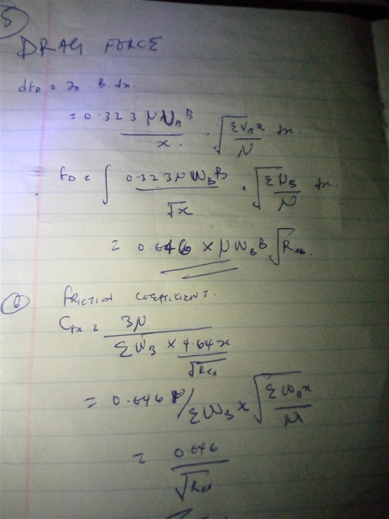 Using Von Karman momentum integral equation, find the boundary layer thickness, the-example-4